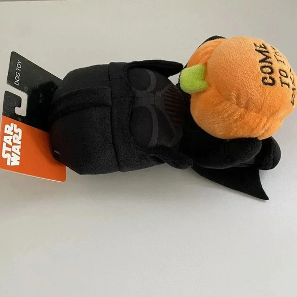 Star Wars 9" Darth Vader “Come To The Dark Side” Pumpkin Squeaker Pet Dog Toy - Picture 6 of 9
